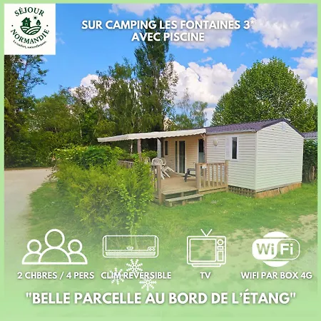Mobilhomes Cozy 2 Ou 3 En Bordure D'étang 3 étoiles Camping