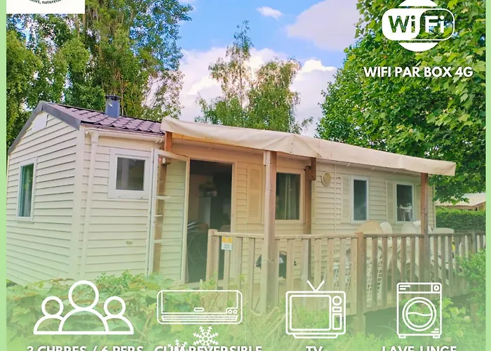Mobilhomes Cozy 2 Ou 3 En Bordure D'etang 3 Etoiles Campsite *